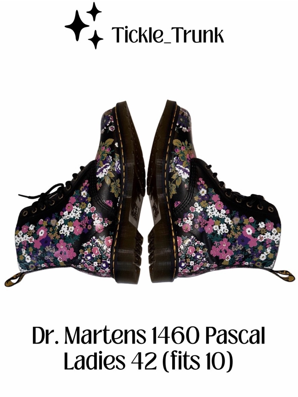 Dr. Martens Vintage Floral Lace-Up Boots